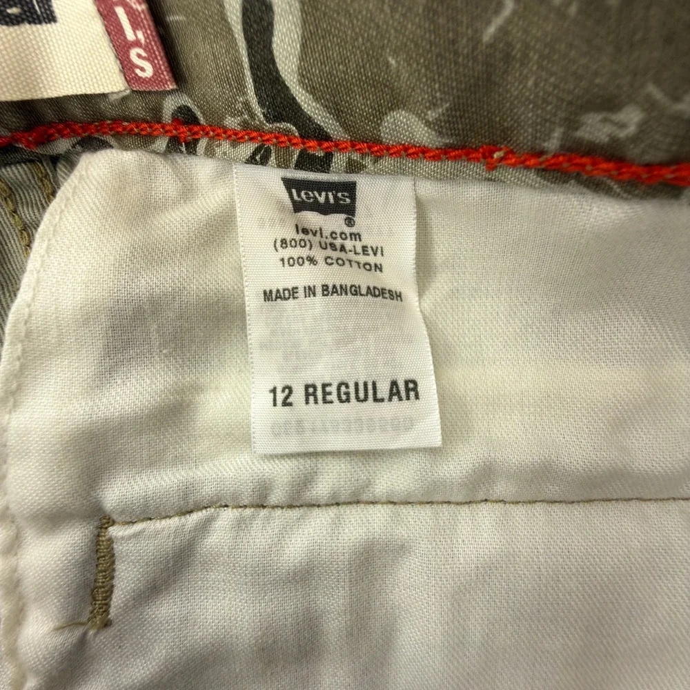 Levis Boys Size 12 Regular Camo Cargo Shorts Workwear NWT NOS 2000s Y2K